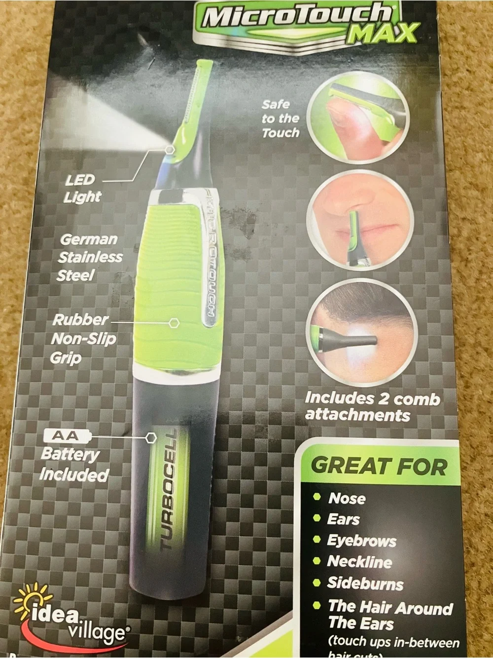 MicroTouch Max All-In-One Personal Trimmer - Green